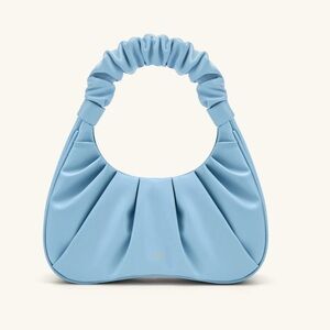 JW PEI Blue Ruched Shoulder Bag